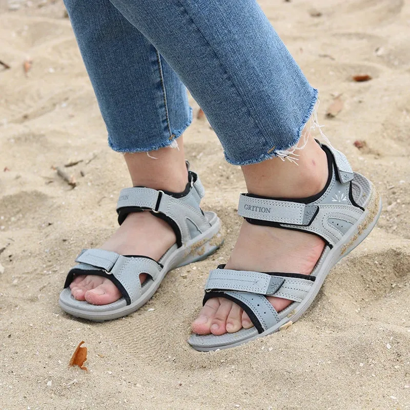 Slip Sandals Expert advice Womens Beach Sports Non Light Flat Trekking Fashion Shoes GRITION 2021 41 Classy Weight Casual Summer Girls Size Outdoor