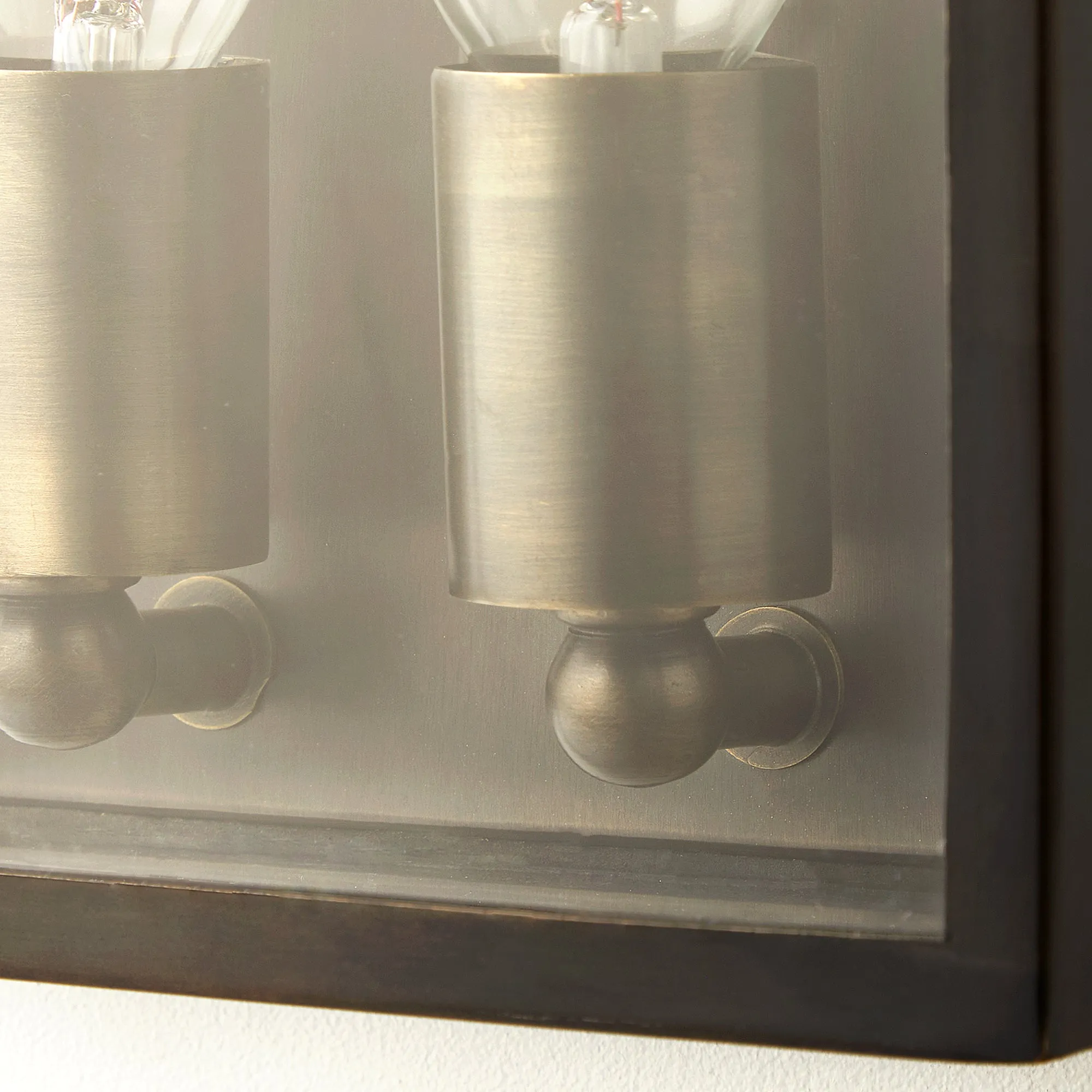 Smaller Double Crail wall sconce bronze