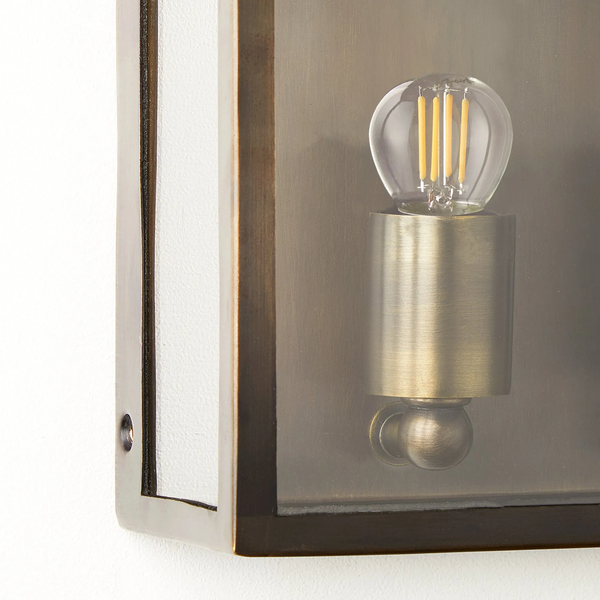 Smaller Double Crail wall sconce bronze