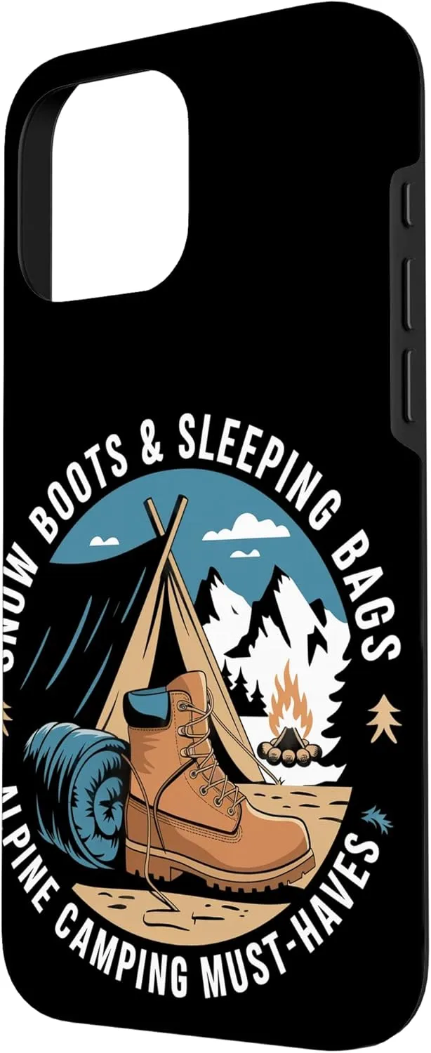 Snow Boots & Sleeping Bags Alpine Camping Case for iPhone 16 Pro Max
