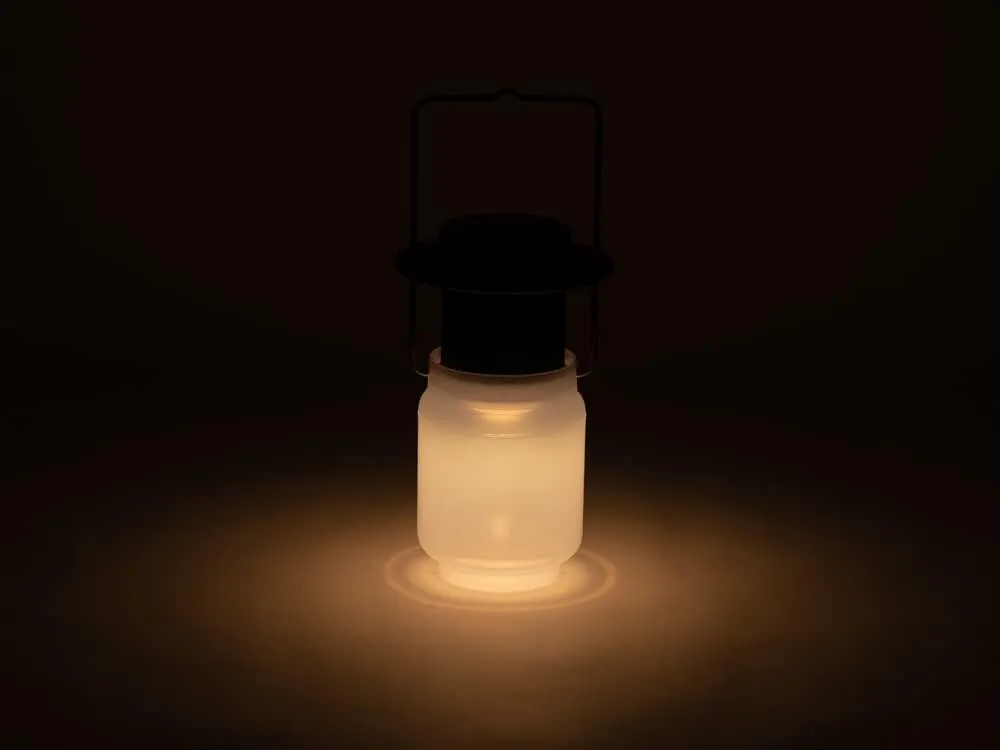 Snow Peak Mini Hozuki - Battery-Powered & Lightweight Camping Light - Portable Lantern for Soft, Ambient Light, Black