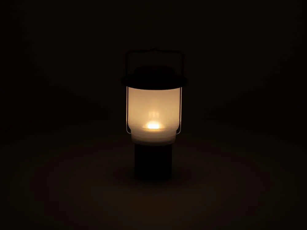 Snow Peak Mini Hozuki - Battery-Powered & Lightweight Camping Light - Portable Lantern for Soft, Ambient Light, Black