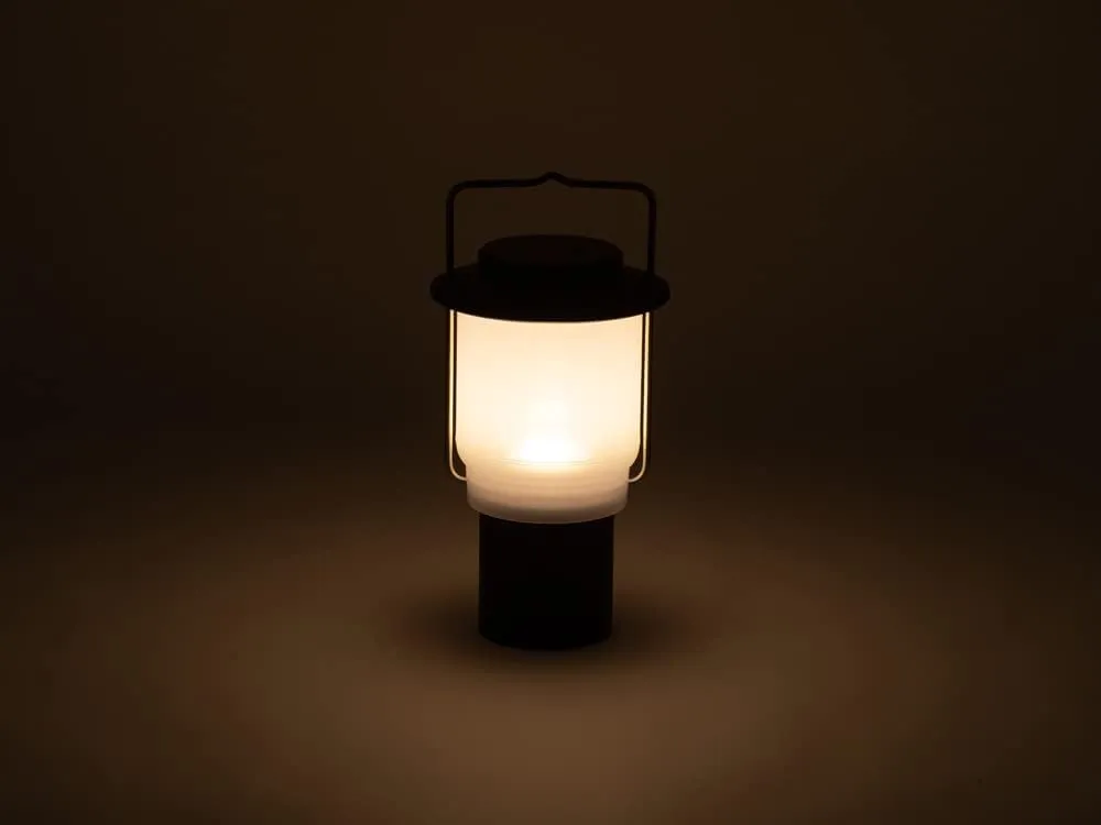 Snow Peak Mini Hozuki - Battery-Powered & Lightweight Camping Light - Portable Lantern for Soft, Ambient Light, Black