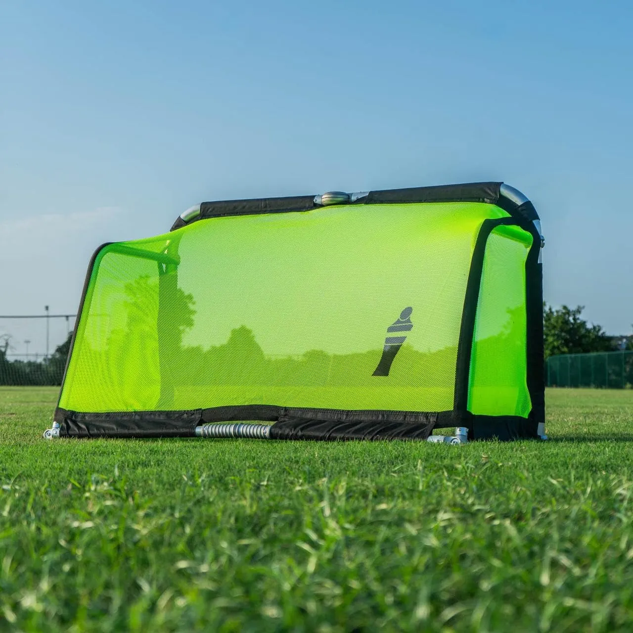 Soccer Innovations Quick Fold Portable Aluminum Goals - 5' x 3' Size, Competition Soccer Goal, Backyard Goal for Practice, Collapsible Goal, Mini Net