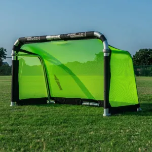 Soccer Innovations Quick Fold Portable Aluminum Goals - 5' x 3' Size, Competition Soccer Goal, Backyard Goal for Practice, Collapsible Goal, Mini Net