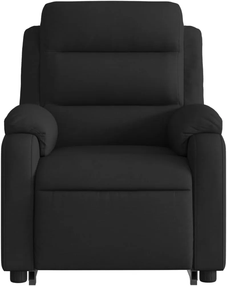 Stand up Massage Recliner Chair Black FabricLounge Chair Comfy Chair Living Room Chair Suitable for Decks, Living Rooms, and patios.