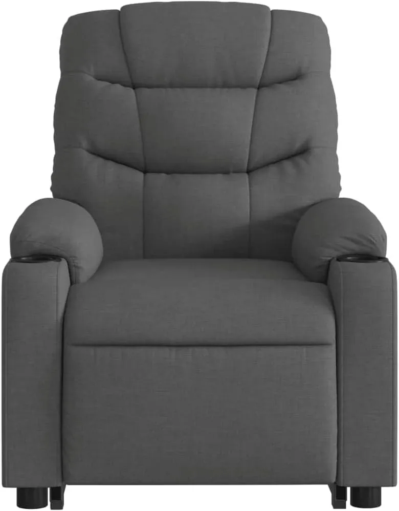 Stand up Massage Recliner Chair Dark Gray FabricLounge Chair Comfy Chair Living Room Chair Suitable for Decks, Living Rooms, and patios.