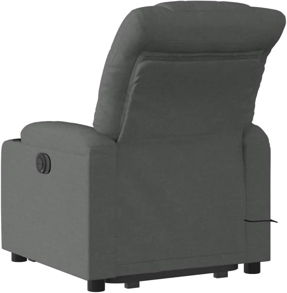 Stand up Massage Recliner Chair Dark Gray FabricLounge Chair Comfy Chair Living Room Chair Suitable for Decks, Living Rooms, and patios.