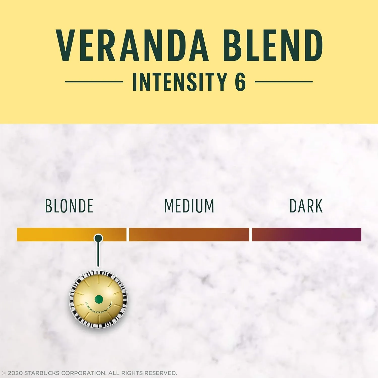 Starbucks by Nespresso Vertuo, Veranda Blend, Blonde Roast Coffee, 32-count Coffee Pods, Brews 7.8 oz.