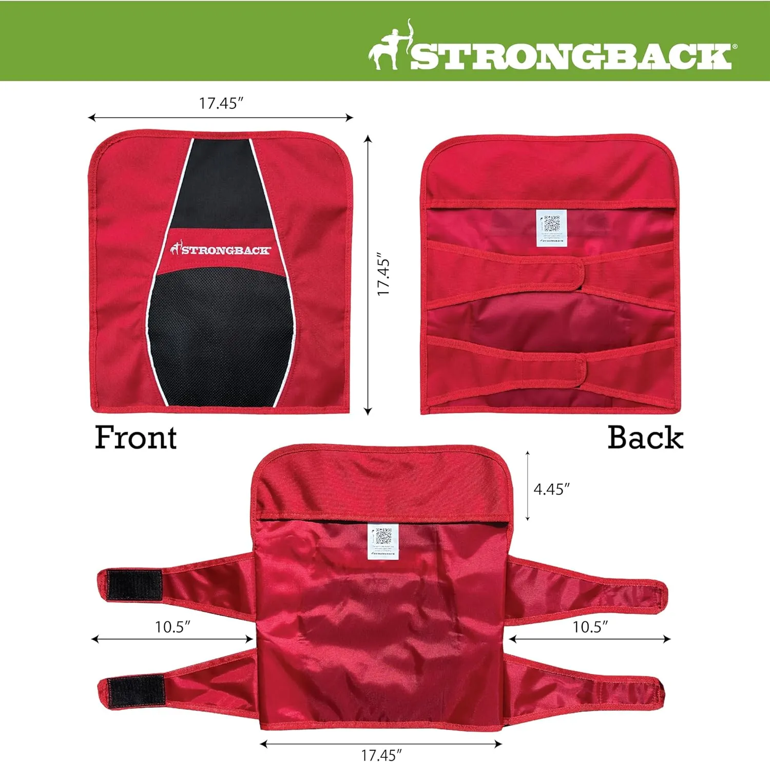 STRONGBACK Lumbar Support Stadium Seats for Bleachers – Ergonomic Chairs with Back Support for Adults & All-Day Comfort