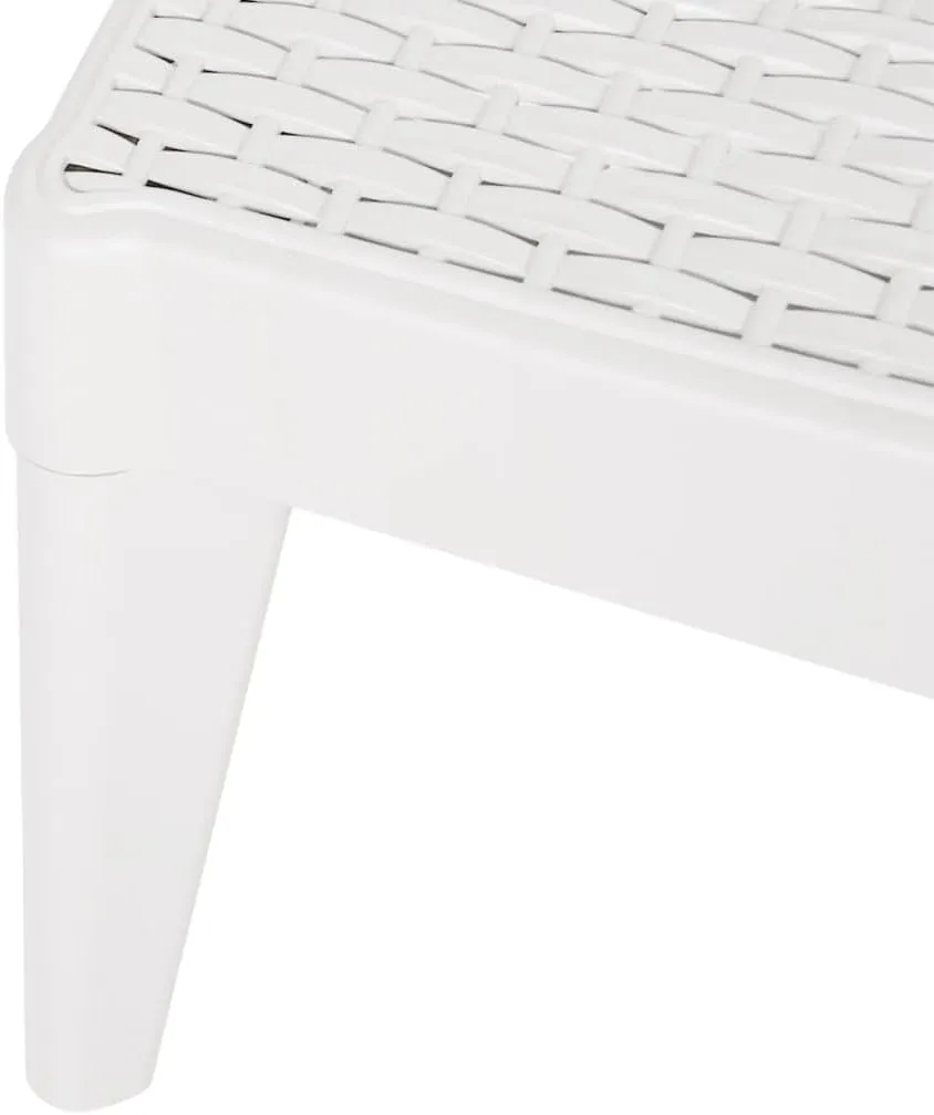 Sun Lounger White 73.2"x23.6"x11.4" PPrecliner Chair Patio Chairs Camping Chairs Outdoor Lounge chairsSuitable for Gardens, courtyards