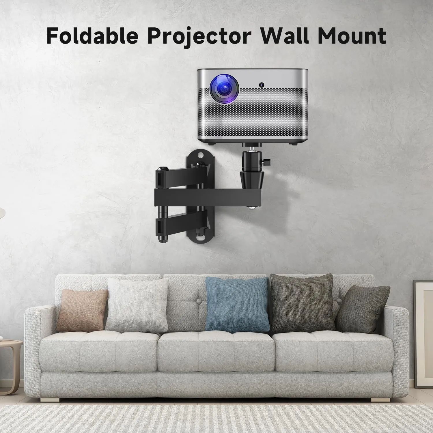 suptek Foldable Projector Wall Mount Universal Adjustable Wall Projector Mount, MA1330YT