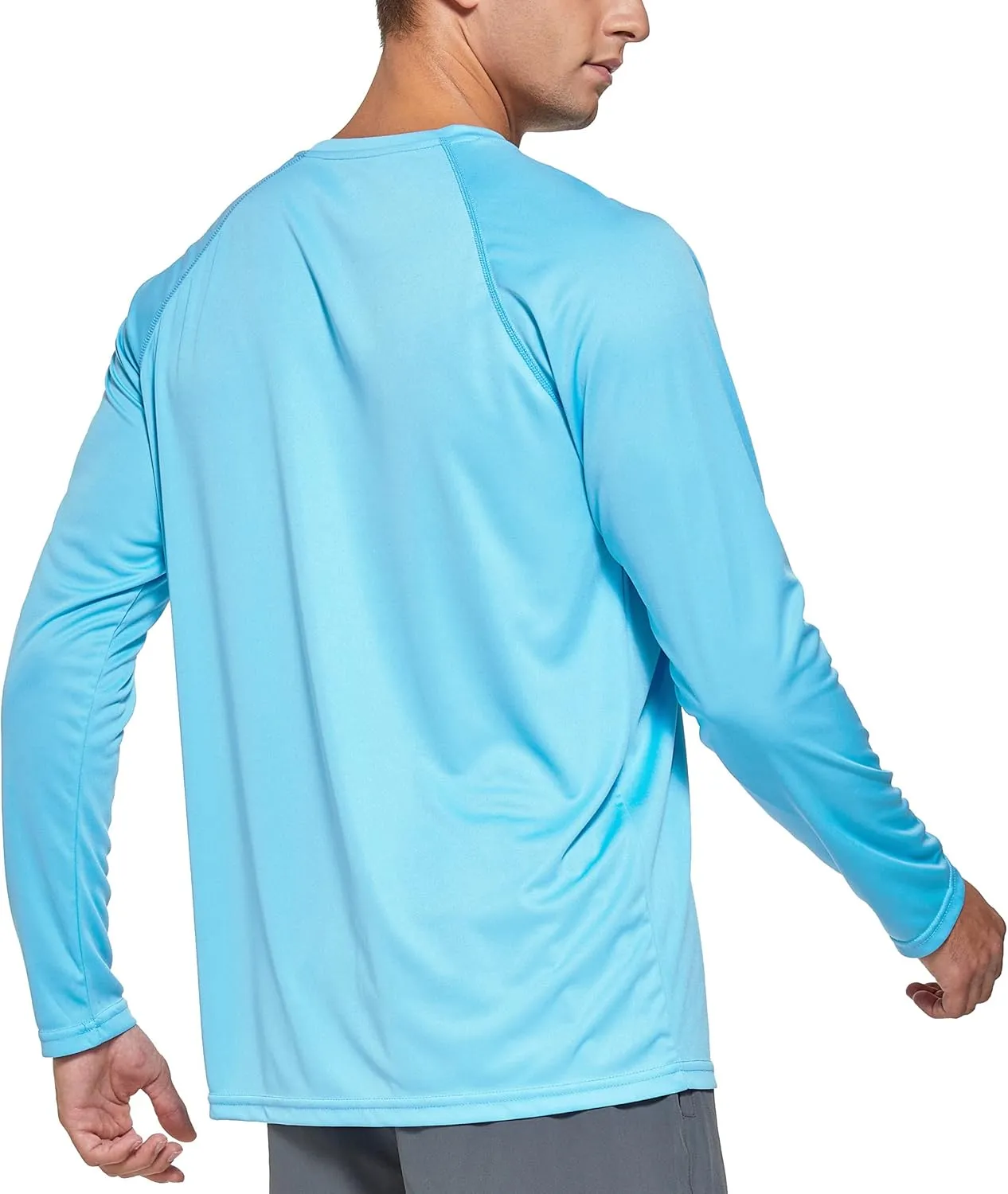 Susclude Men's Sun Protection UPF 50  UV/SPF Long Sleeve T-Shirt Outdoor Rashguard Shirts for Running,Fishing,Hiking