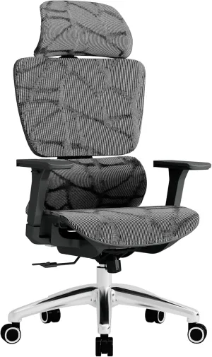 T1-Basic Ergonomic Mesh Office Chair with Lumbar Support, High Back Computer Chair with 4D Headrest & 3D Armrests, Big and Tall Desk Chair Supports 440 lbs(Black)