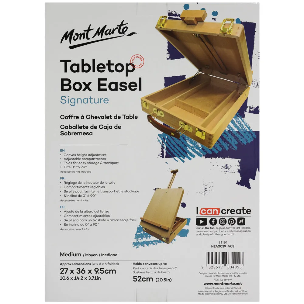 Tabletop Box Easel Signature - Medium