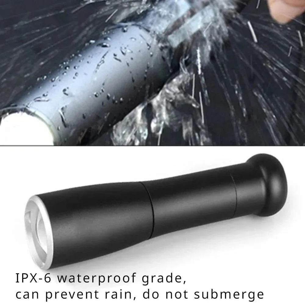Tactical Flashlight Self Defense Stick - Aluminium Alloy Telescopic Baton