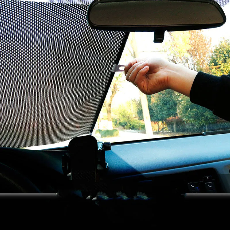 Telescopic Auto Sun Shade - Retractable Design