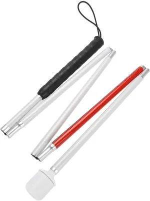 Telescopic Blind Cane Gerrit Reflective Folding Walking Stick for Vision Impaired and Blind People,CompGerrity Packaging Bag(One Piece)(Color:A,Size:1.25M/49.2IN(8))