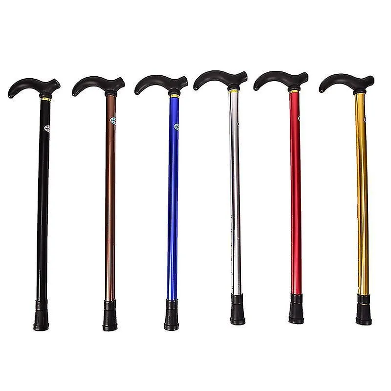 Telescopic Walking Stick Cane - Hiking Rubber Tips Aluminium Climbing Equipment