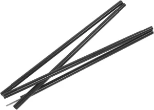 Tent Poles, Iron Tarp Poles Tent Pole with Elastic Cord for Hiking Camping