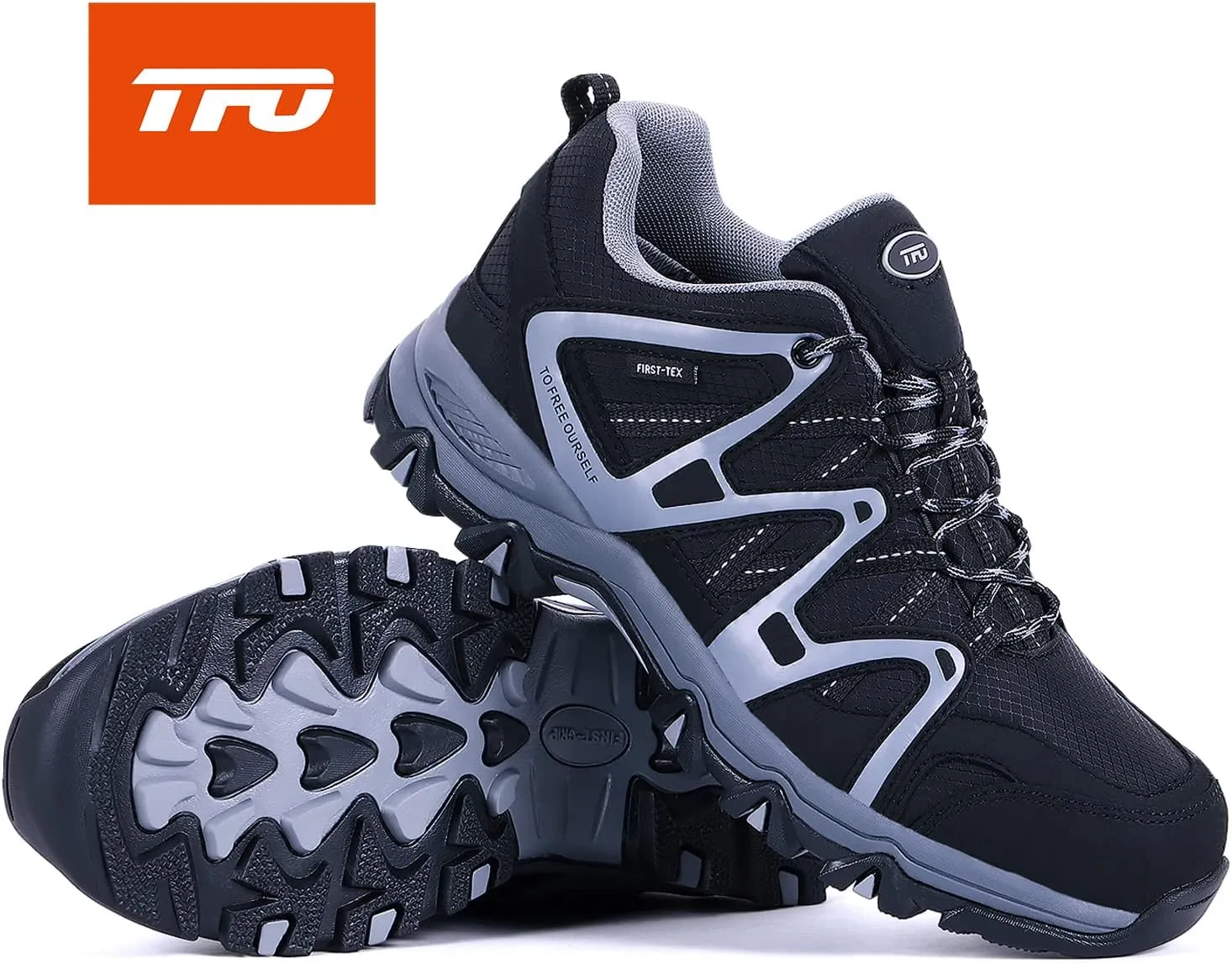 TFO Hiking Shoes Men's Waterproof Air Circulation Insole Ankle Support Non-Slip Lightweight for Outdoor Trekking Walking