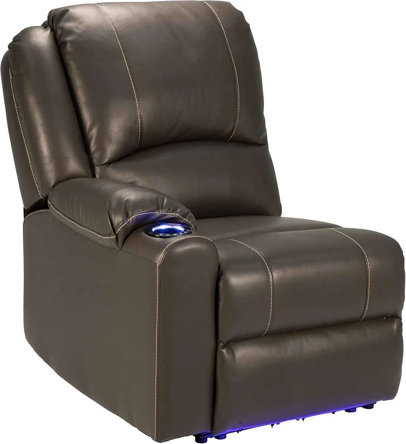 Thomas Payne 759229 Majestic Chocolate 30" x 38" x 40" RV Modular Theater Seating Right Hand Recliner