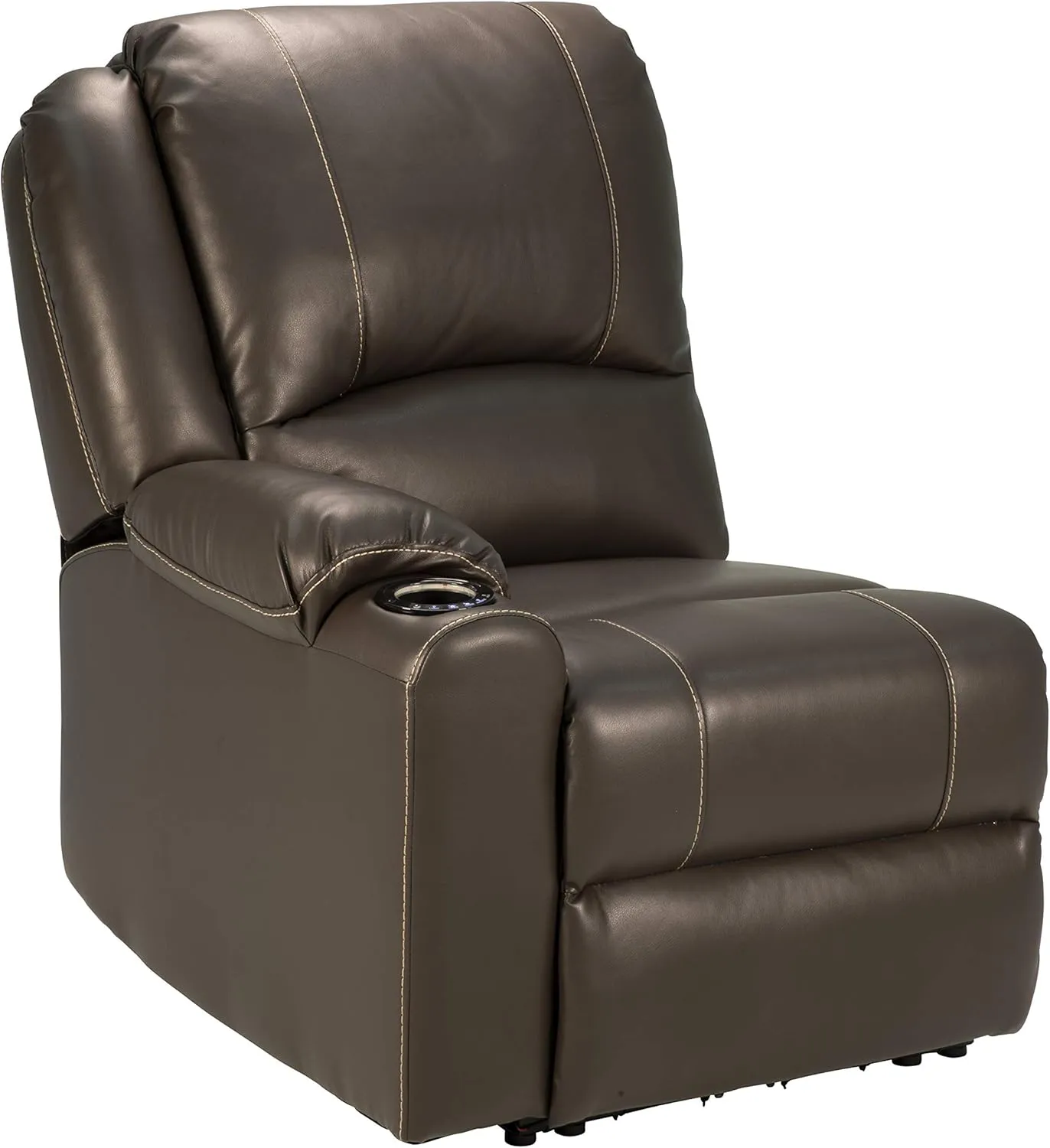 Thomas Payne 759229 Majestic Chocolate 30" x 38" x 40" RV Modular Theater Seating Right Hand Recliner