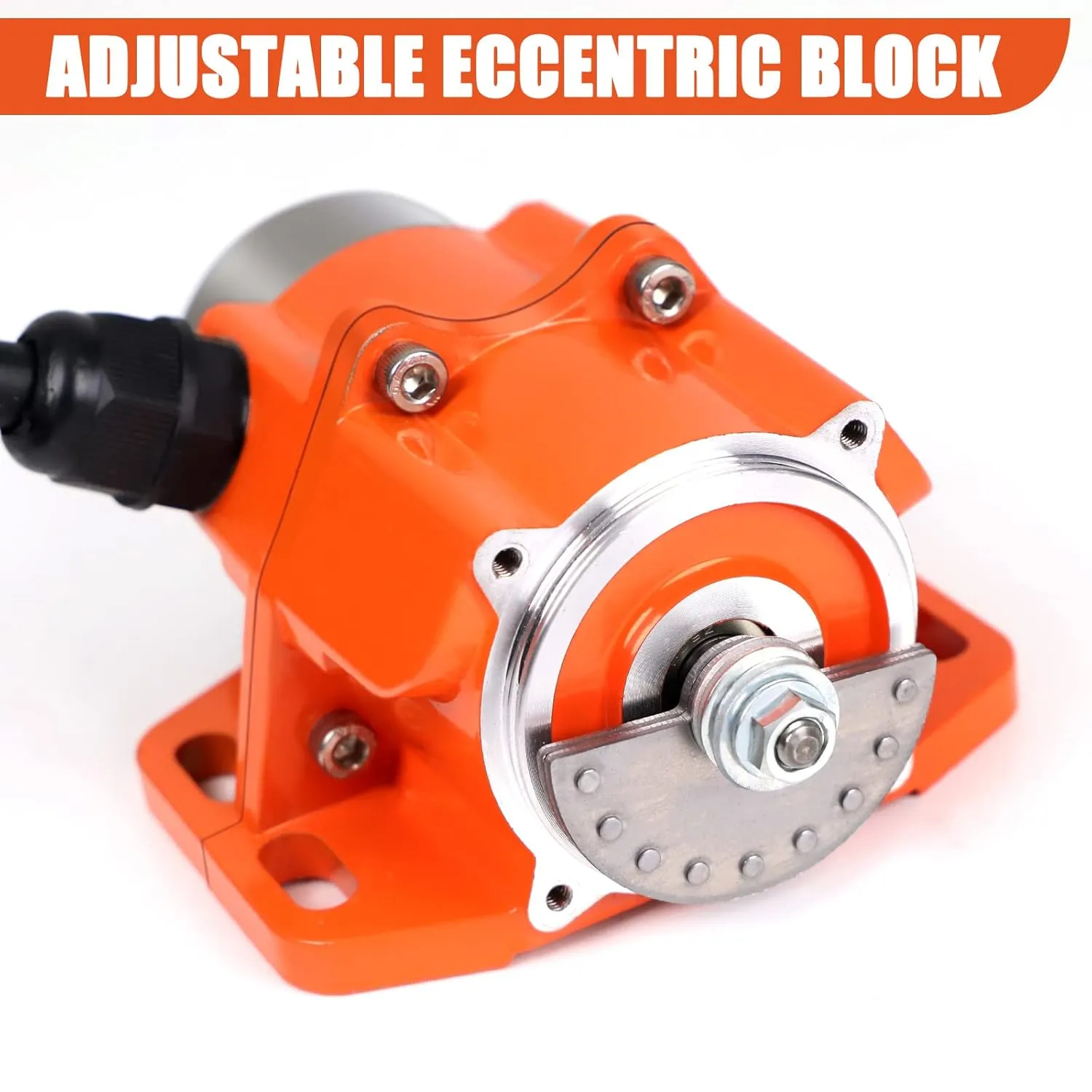 TOAUTO Concrete Vibrator Vibration Motor 100W Single Phase AC 110V 3600rpm Aluminum Alloy Case Vibrating Motor for Shaker Table