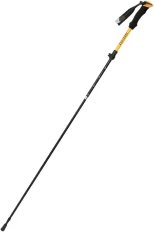 Travel Trekking Pole Adjustable Hiking Walking Sticks Ultralight Aluminum with EVA Grips for Camping Mountaining Outdoor Activities(Yellow)