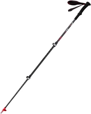Travel Trekking Pole Carbon Fiber Trekking Poles Telescopic Walking Sticks Ultralight Hiking Poles for Backpack Outdoor Activities(Black)