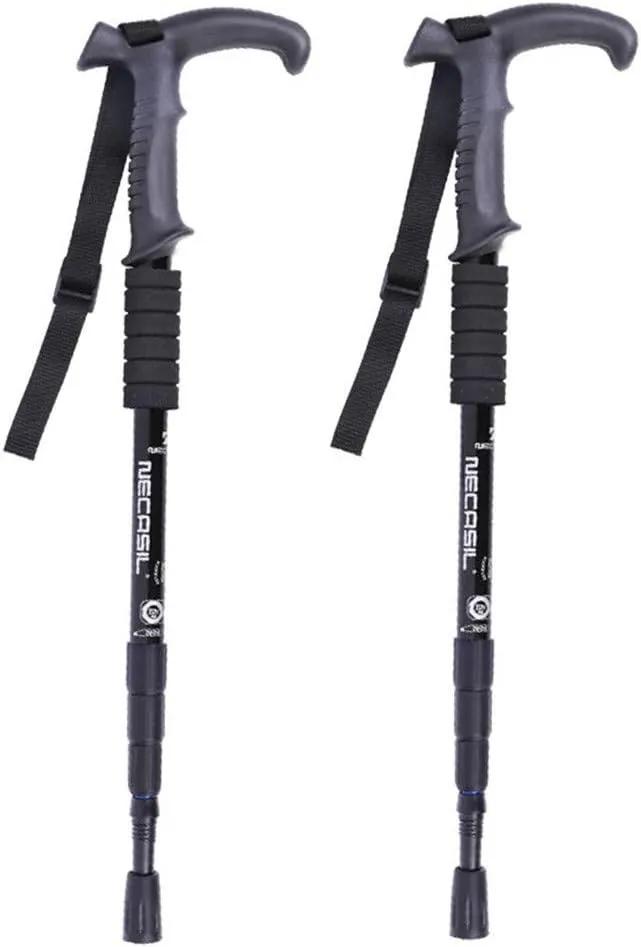 Trekking Poles Ultralight Aluminium Telescopic Hiking Poles Walking Sticks with Inner Lock Antishock for Man and Female in Hiking Camping Walking Trekking