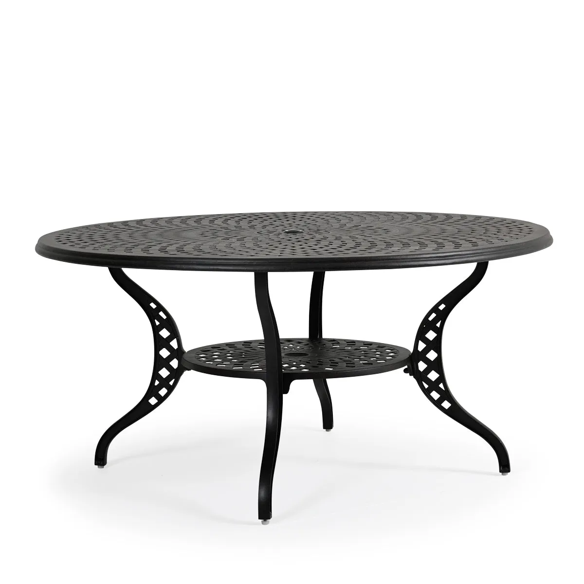 Trellis Outdoor Cast Aluminum 7 Piece Round Dining Set