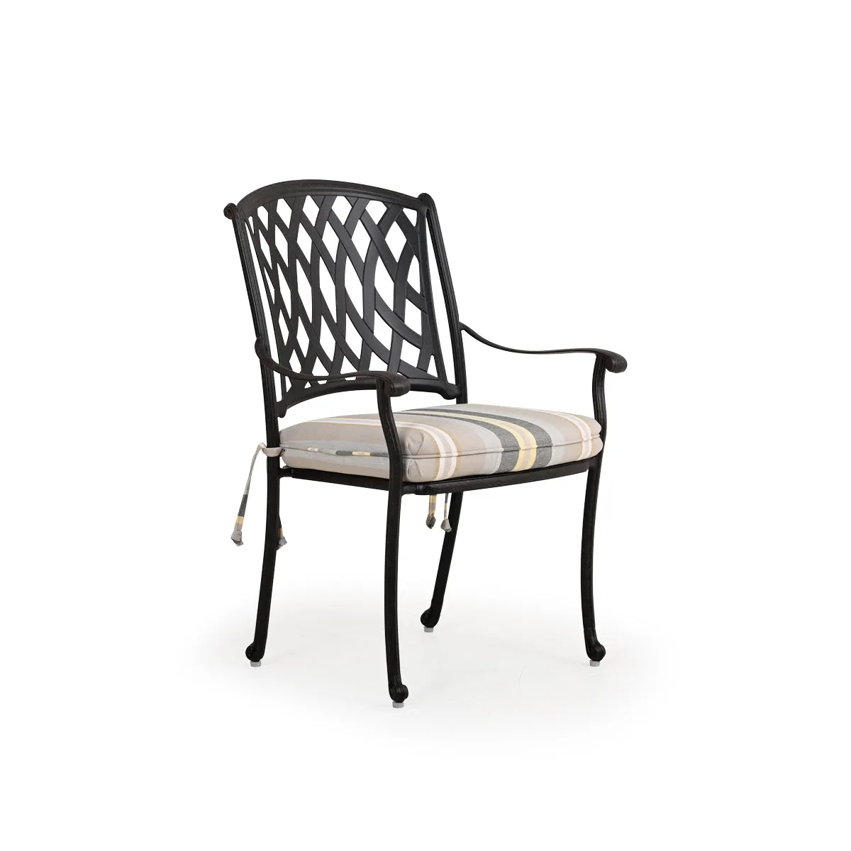 Trellis Outdoor Cast Aluminum 7 Piece Round Dining Set