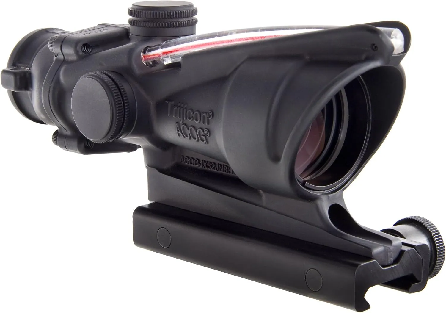Trijicon Acog 4 X 32 Scope Dual Illuminated Chevron .223 Ballistic Reticle, Black