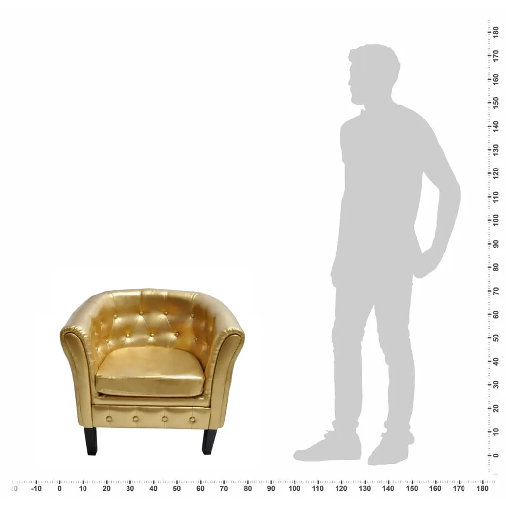 Tub Chair Faux Leather Chesterfield Lounge Club Arm Chair Multi Colors