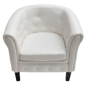 Tub Chair Faux Leather Chesterfield Lounge Club Arm Chair Multi Colors