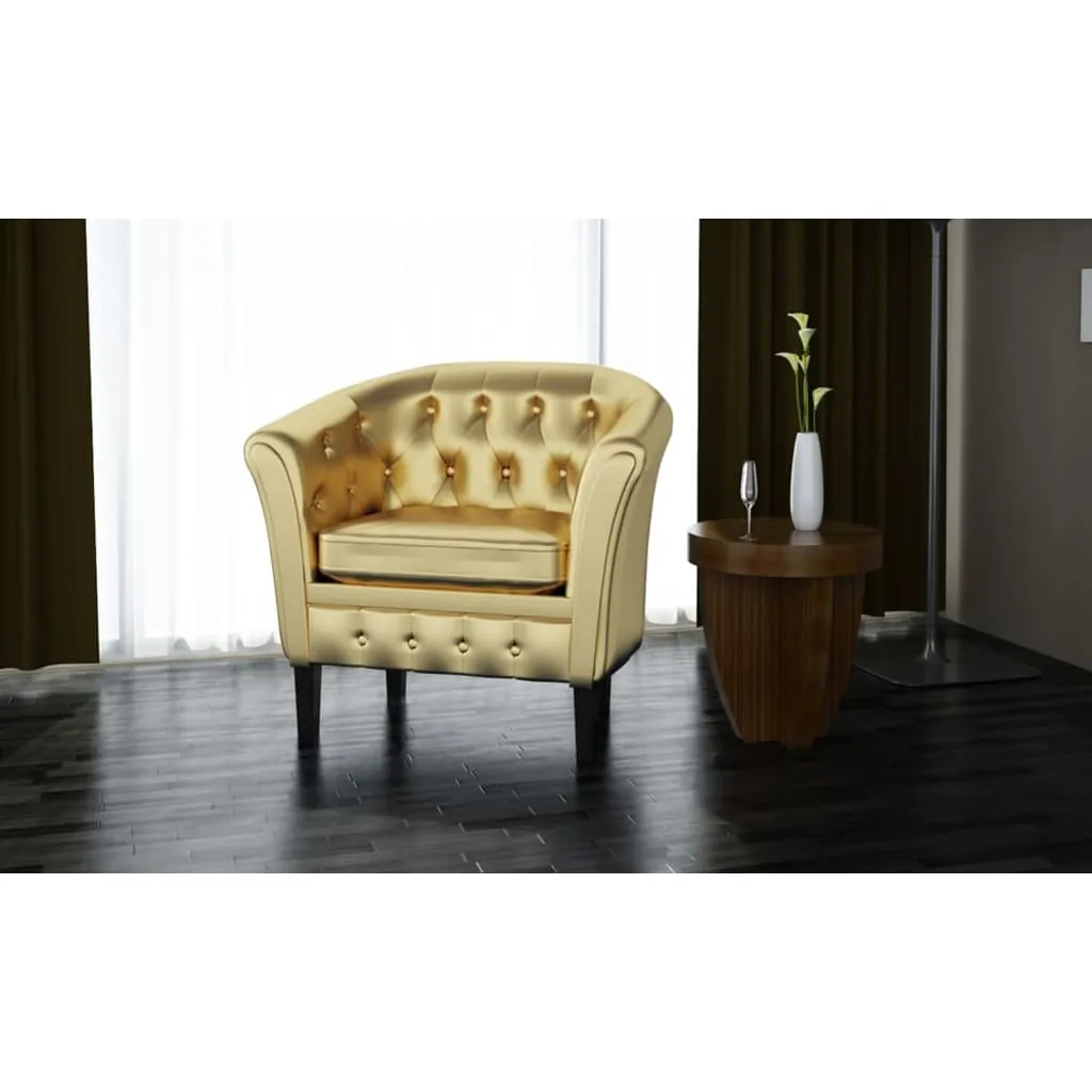 Tub Chair Faux Leather Chesterfield Lounge Club Arm Chair Multi Colors