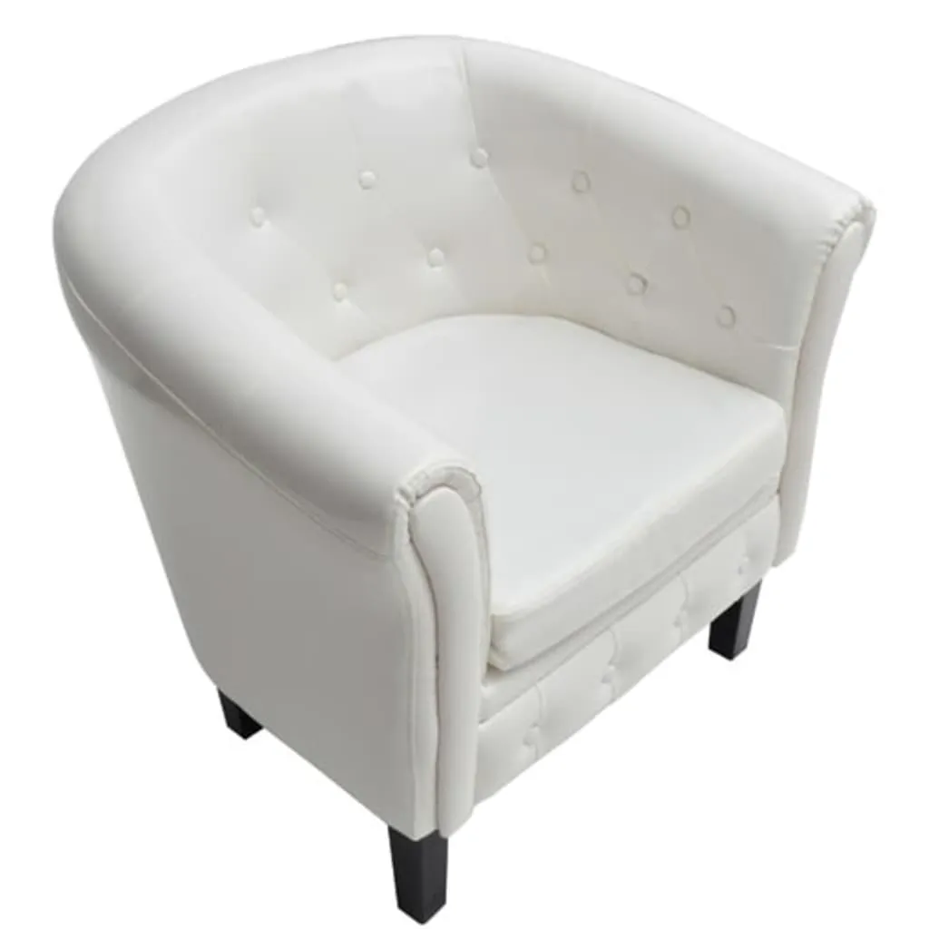 Tub Chair Faux Leather Chesterfield Lounge Club Arm Chair Multi Colors