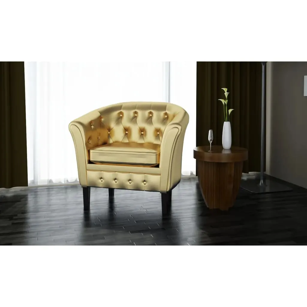 Tub Chair Faux Leather Chesterfield Lounge Club Arm Chair Multi Colors