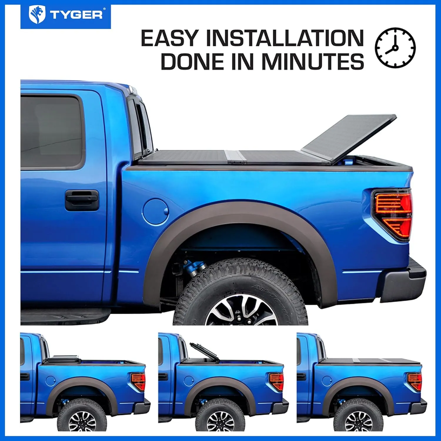 Tyger Auto T5 Alloy Hardtop Truck Bed Tonneau Cover Compatible with 2023-2025 Chevrolet Colorado GMC Canyon | 5'1" (61") Bed | TG-BC5C3201