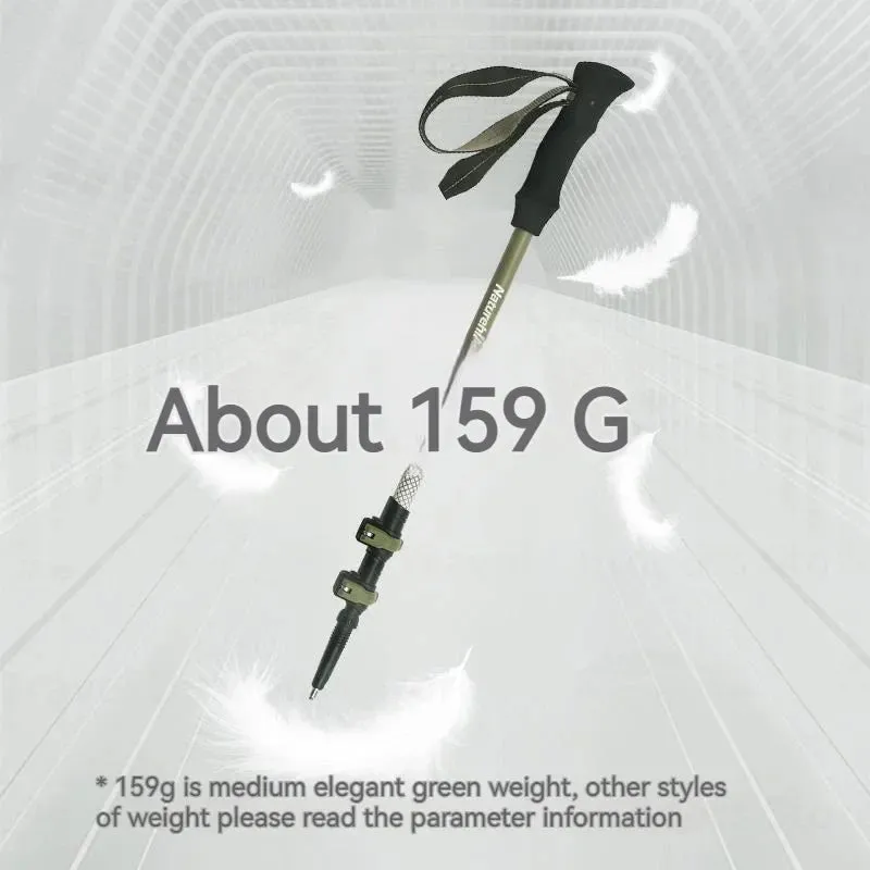 Ultralight 3K Carbon Fiber Telescopic Hiking Stick: 3-Section Pole