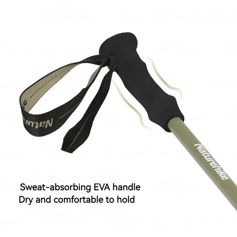 Ultralight 3K Carbon Fiber Telescopic Hiking Stick: 3-Section Pole