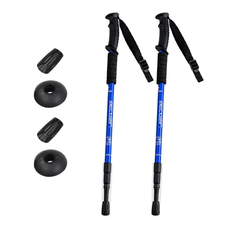 Ultralight Aluminium Alloy Trekking Poles - Adjustable Nordic Walking Sticks for Hiking and Outdoor Exploration