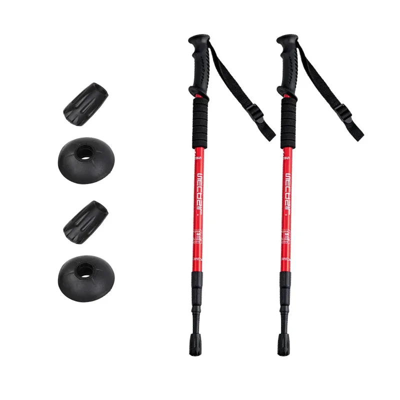 Ultralight Aluminium Alloy Trekking Poles - Adjustable Nordic Walking Sticks for Hiking and Outdoor Exploration