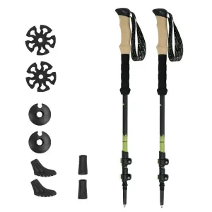 Ultralight Carbon Fiber Trekking Poles: Adjustable Alpenstock with Quick Lock