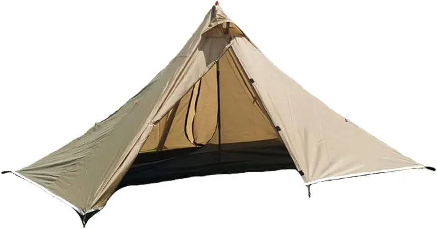 Ultralight Tent, Double Layers Trekker Pole Tent, Backpacking Tent for 1 Person Camping, Trekking, Climbing, Hiking