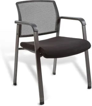 Union & Scale Staples Prestige Esler Fabric Guest Chair, Black, 2/Pack (UN28355-CCVS)