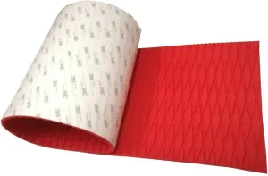 Universal 34in x 10in DIY Traction Non-Slip Grip Mat Pad, Versatile & Trimmable Sheet of EVA for SUP, Boat Decks, Kayaks, Surfboards, Standup Paddle Boards, Skimboards & More (Red)