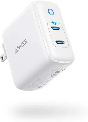 USB C Charger, Anker 40W 2-Port PIQ 3.0, PowerPort III Duo Type C Foldable Fast Charger, Power Delivery for iPhone 15/15 Plus/15 Pro/15 Pro Max/14, Galaxy, Pixel, iPad/iPad Mini, and More