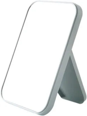 Vanity Mirror Makeup Mirror Rectangular Vanity Mirror Desktop Folding Portable with Folding Bracket Table Desk Mirror Vanity Mirror (Color : Purple) (Blue)